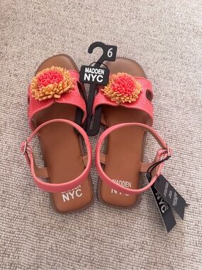 Coral Floral Slingback Sandals - Women's